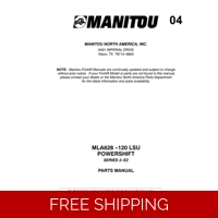 MANITOU MLA628-120 LSU POWERSHIFT SERIES 3-E2 PARTS MANUAL