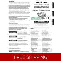HONDA GX SERIES -GX120 OWNERS SERVICE MANUAL