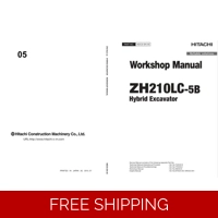 HITACHI ZH210LC-5B HYBRID EXCAVATOR WORKSHOP MANUAL AND DIAGRAMS