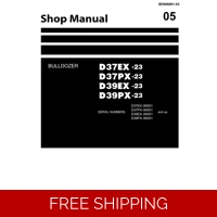 KOMATSU D37EX-23, D37PX-23, D39EX-23, D39PX-23 WORKSHOP MANUAL