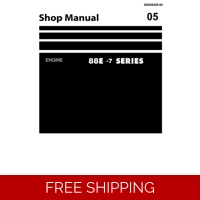 KOMATSU 3D88E-7 ENGINE SERIES WORKSHOP MANUAL