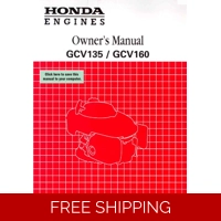 HONDA GCV SERIES -GCV135 ENGINE OPERATORS SERVICE MANUAL