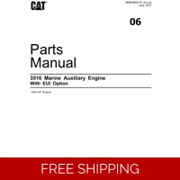 06 CATERPILLAR 3516 MARINE AUXILIARY ENGINE PARTS MANUAL