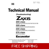 HITACHI ZAXIS 200 TO 280 CLASS TECHNICAL TROUBLESHOOTING MANUAL