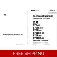 HITACHI ZX870-5B SERIES TECHNICAL MANUALS