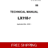 HITACHI LX110-7 TECHNICAL MANUAL