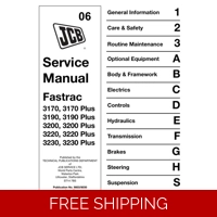JCB FASTRAC 3170 PLUS TO 3230 PLUS SERVICE REPAIR MANUAL