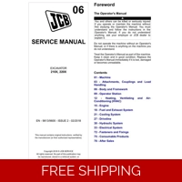 JCB 210X, 220X EXCAVATOR SERVICE REPAIR MANUAL