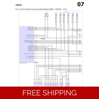 07 CUMMINS CM2350 ENGINE PERFORMANCE WIRING DIAGRAM