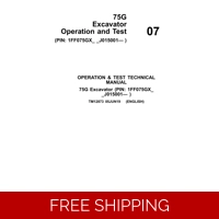 07 JOHN DEERE 75G EXCAVATOR OPERATION AND TEST MANUAL