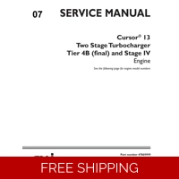 07 NEW HOLLAND CURSOR 13 TWO STAGE TURBOCHARGER TIER 4B (FINAL) AND STAGE IV ENGINE SERVICE MANUAL
