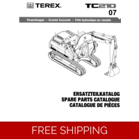 07 TEREX TC210 EXCAVATOR PARTS MANUAL