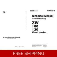HITACHI ZW 100 WHEEL LOADER TECHNICAL TROUBLESHOOTING MANUAL
