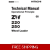 HITACHI ZW220 ZW250 ZW310 WHEEL LOADERS TECHNICAL MANUALS