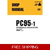 KOMATSU PC95-1 EXCAVATOR WORKSHOP MANUAL