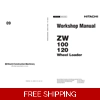 HITACHI ZW 100 WHEEL LOADER WORKSHOP MANUAL AND DIAGRAMS