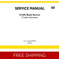 NEW HOLLAND E160C BLADE RUNNER EXCAVATOR SERVICE REPAIR MANUAL
