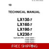 HITACHI LX110-7, LX130-7, LX160-7, LX190-7, LX230-7 WHEEL LOADER TECHNICAL MANUAL