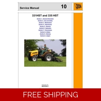 JCB TRACTOR 331HST 335HST SERVICE REPAIR MANUAL