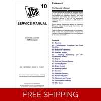 JCB 3CX COMPACT LOADER SERVICE REPAIR MANUAL