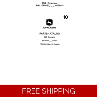10 JOHN DEERE 85G EXCAVATOR PARTS MANUAL
