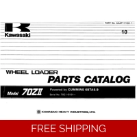 KAWASAKI 70ZII WHEEL LOADER PARTS CATALOG