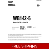KOMATSU WB142-5 USA BACKHOE LOADER WORKSHOP MANUAL