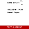 10 MITSUBISHI S12A2-Y1TAA1 ENGINE PARTS MANUAL RELATED WITH HITACHI PRODUCT