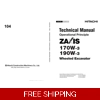 HITACHI ZX170W-3, ZX190W-3 TECHNICAL MANUALS