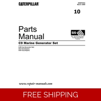 10 CATERPILLAR C9 MARINE GENERATOR PARTS MANUAL