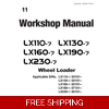 HITACHI LX110-7, LX130-7, LX160-7, LX190-7, LX230-7 WHEEL LOADER WORKSHOP MANUAL