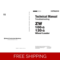 HITACHI ZW 100-120 G WHEEL LOADER TECHNICAL TROUBLESHOOTING MANUA
