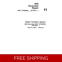 11 JOHN DEERE 85G EXCAVATOR REPAIR TECHNICAL MANUAL
