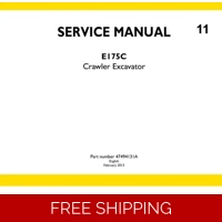 NEW HOLLAND E175C EXCAVATOR SERVICE REPAIR MANUAL