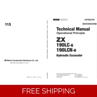 HITACHI ZX190LC-6, ZX190LCN-6 TECHNICAL MANUALS