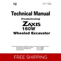 HITACHI ZAXIS ZX160W TECHNICAL MANUAL