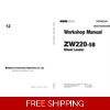 HITACHI ZW220-5B WHEEL LOADER WORKSHOP MANUAL AND DIAGRAMS