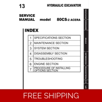 KOBELCO 80CS-2 EXCAVATOR SERVICE REPAIR MANUAL