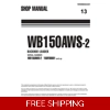 KOMATSU WB150AWS-2 ITALY BACKHOE LOADER WORKSHOP MANUAL