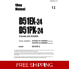KOMATSU D51EX-24 , D51PX-24 BULLDOZER WORKSHOP MANUAL