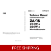 HITACHI ZX210W-3, ZX220W-3 TECHNICAL MANUALS