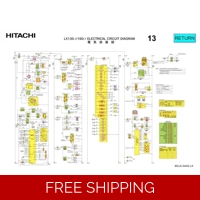 HITACHI LX130-7, LX160-7 ELECTRICAL CIRCUIT DIAGRAM