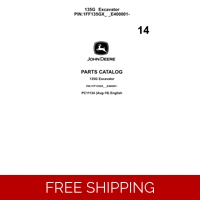 14 JOHN DEERE 135G EXCAVATOR PARTS MANUAL