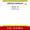NEW HOLLAND BOOMER20, BOOMER25 COMPACT TRACTOR SERVICE MANUAL 739 PAGES