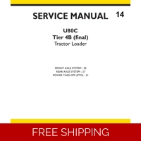 NEW HOLLAND U80C TIER 4B (FINAL) TRACTOR LOADER SERVICE MA..