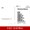HITACHI ZX240-5A, ZX250-5A SERIE WORKSHOP MANUAL AND DIAGRAMS