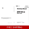 HITACHI ZW 140-5B WHEEL LOADER WORKSHOP MANUAL AND DIAGRAMS