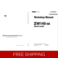 HITACHI ZW 140-5B WHEEL LOADER WORKSHOP MANUAL AND DIAGRAMS