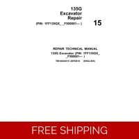 15 JOHN DEERE 135G EXCAVATOR REPAIR TECHNICAL MANUAL