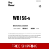 KOMATSU WB156-5 USA BACKHOE LOADER WORKSHOP MANUAL